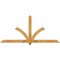 Ekena Millwork Redmond Rough Sawn Timber Gable Bracket, Western Red Cedar, 84"W x 38"H x 2"D x 4"F, 11/12 Pitch GBW084X38X0204RED00RWR - alternate 1
